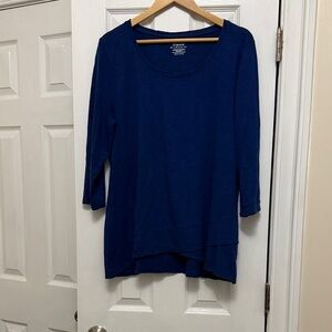 Chico's Deep Blue Tunic Top